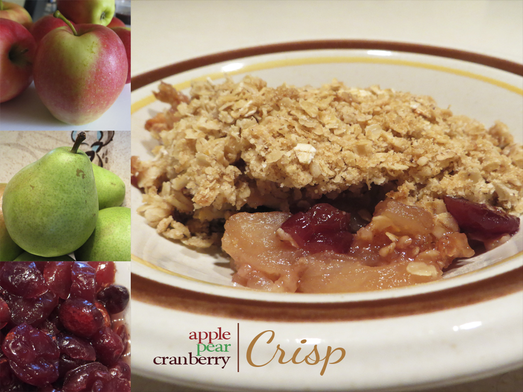 Apple Pear Cranberry Crisp